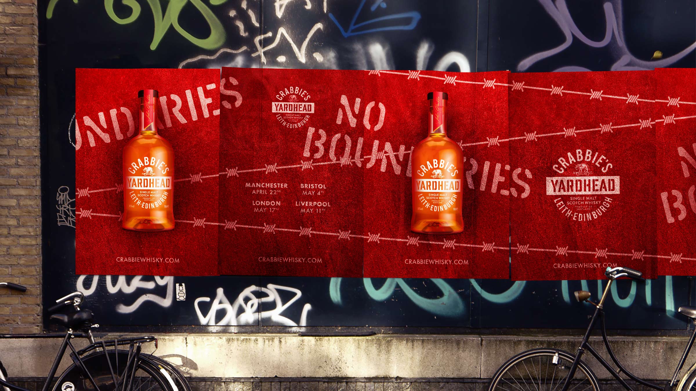 Crabbies Yardhead whisky launch campaign identity by Monumentum Brands