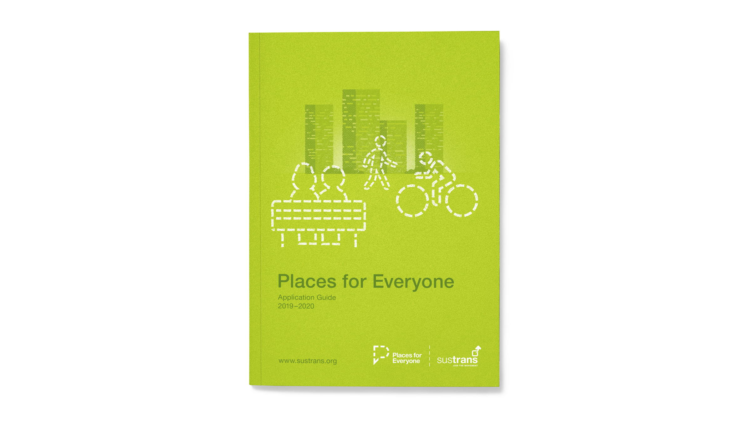 Sustrans Places for Everyone pplication guide designed by Monumentum Brands